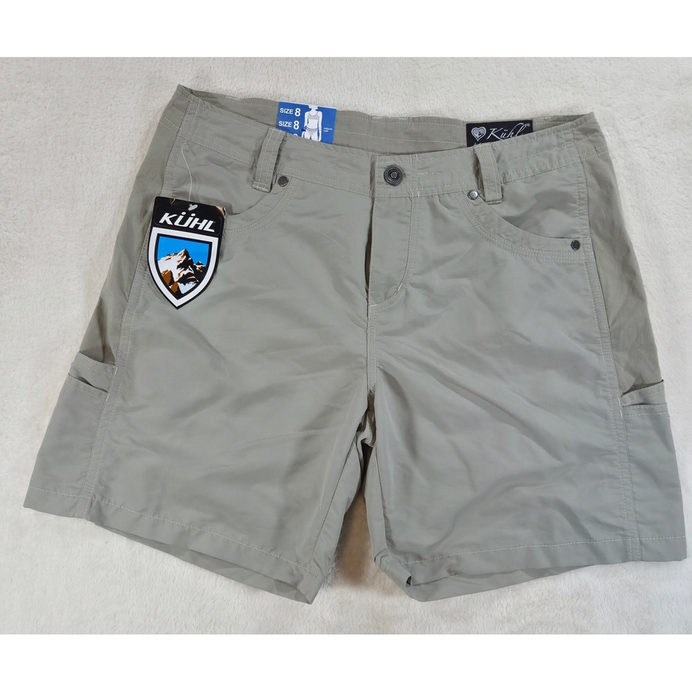 NWT KUHL Bandita Women's Shorts Size 8-Discontinued Style Khaki Cargo Hiking